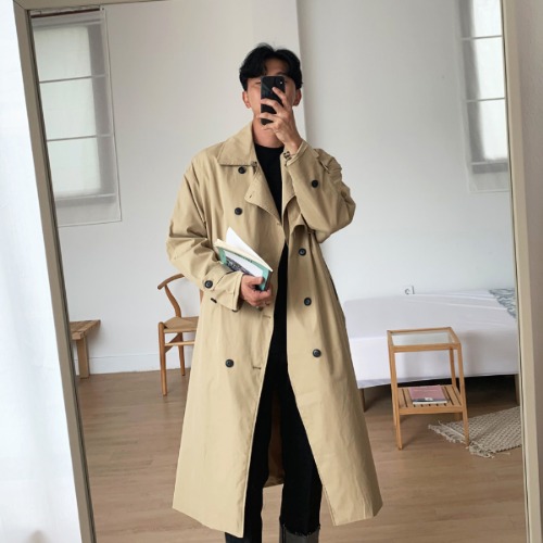 MAN TRENCH COAT(2color)