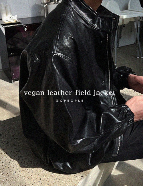 비건 레더 숏야상(vegan leather)